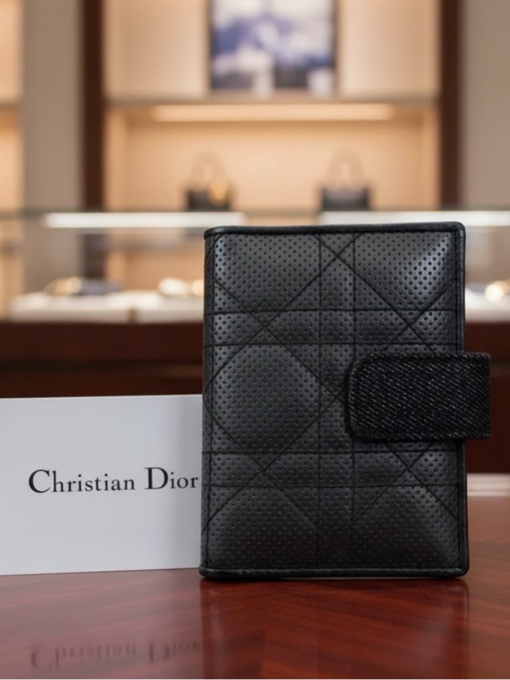 Christian Dior Cannage Leather Card Holder 😍